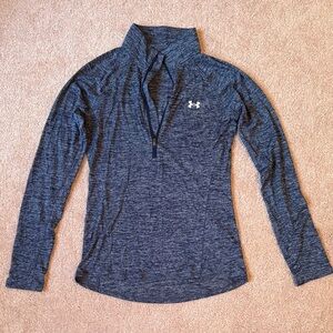 Women’s Under Armour Navy Heather Quarter-Zip Top
